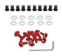 Vis Carenage Moto Compatible Avec Pour EX250J 2009-2012 Pour EX250J SE 2012 10Pièces 5Mm Moto Carrosserie Carénage Pare-brise Montage Écrous Boulons