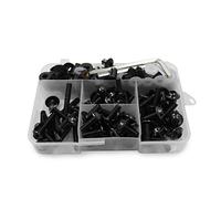Vis Carenage Moto Compatible Avec Pour NINJA Pour 250R 300 ER6 650 Pour ZX6 7 9 10 12 14 Pour Z1000 900 800 750 650 Kit De Vis, Clips Et Boulons De Fixation Pour Carénage