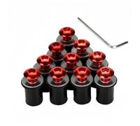 Vis Carenage Moto Compatible Avec Pour Z900 750 800 650 Pour 300 650 1000 Pour ZX6R 7R 10R 14R Pour ZZR 10PCS M5 Kit De Vis De Boulon De Pare-brise