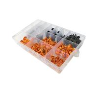 Vis Carenage Moto Compatible Avec Suzuki Pour Gsxr600 Gsxr750 Gsxr1000 GSX1300R Motocyclette Fixations Boulons Ecrous Clips Kit Ecrou Moto Kit Boulons Complet(Orange)