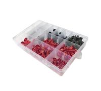 Vis Carenage Moto Compatible Avec Suzuki Pour Gsxr600 Gsxr750 Gsxr1000 GSX1300R Motocyclette Fixations Boulons Ecrous Clips Kit Ecrou Moto Kit Boulons Complet(Red)