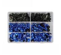 Vis Carenage Moto Compatible Avec Suzuki Pour Gsxs1000F 2016-2020 Pour Gsxr1000R 2017-2021 253pcs Kit De Boulons Et Rondelles Pour Carénage De Moto Pour M5 M6(Blue)
