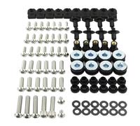 Vis Carenage Moto Compatible Avec Yamaha Pour YZF-R6 2008 2009 2010 2011 2012 2013 2014 2015 2016 Moto Rondelles Ecrous Vis Assortiment Kit De Montage Moto(Silver)