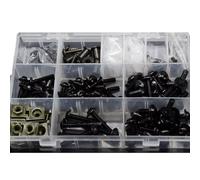 Vis Carenage Moto Pour F800GS 2008 2009 2010 2011 2012 2013 2014 2015 2016 Moto Rondelles Ecrous Vis Assortiment Carrosserie Moto Kit Boulons(Black)