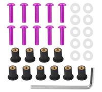 Vis Carenage Moto Pour GSXR600 750 1000 Pour GSXR 10Pcs M5X15mm Boulons De Pare-brise Vis De Carénage Ecrou Fixation Modification Accessoires