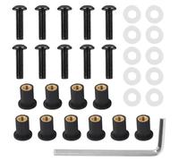 Vis Carenage Moto Pour GSXR600 750 1000 Pour GSXR 10Pcs M5X15mm Boulons De Pare-brise Vis De Carénage Ecrou Fixation Modification Accessoires