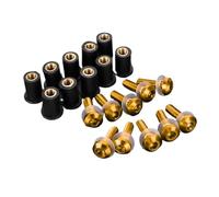 Vis Carenage Moto Pour R1250RS R1250RT R250GT S1000 S1000R S1000RR S1000XR 10 PCS Kit De Visserie Pour Pare-brise De Moto Kit De Boulons Et Écrous(Yellow)