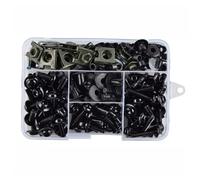 Vis Carenage Moto Pour XLV600 Pour XLV650 Pour XLV700 Pour XRV650 195Pcs Motorcycle Body Work Pour Bolt Kit Motorbike Machine Screw Assortment Parts(Black)