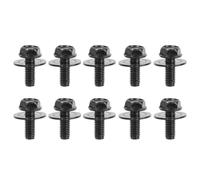 Vis clips partie Accessoires De Voiture Boulons Carrosserie Et Clips D'écrou En U M6 Couvercle Moteur Sous-plateau Bouclier Garde Pare-chocs Fender Liner Retenue Fixation Rivet Vis(10pcs Screw)