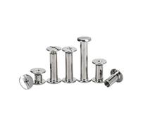 Vis Clou Rivet, Vis de liaison M3 en acier inoxydable argenté, 10 pièces, clous, Rivets, arbre 5mm, tige 4 à 100mm(38mm)