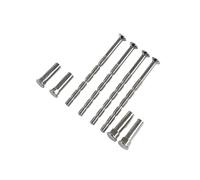 Vis coupables à clipser avec fixations manchon Hexagonal M4 X 60/70/80/90/100/110/120mm, pièces de rechange for poignée porte, 20 pour Poignées, Meubles(Sleeve 16mm,70mm)