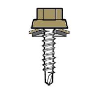 Vis couturage Colorvis 4.8x20 ETANCO - Tête ral 1019 gris beige - 100 pièces - 285700027 G