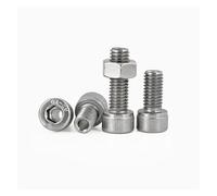 Vis creuse à tête hexagonale ronde en acier inoxydable 304 M6 M8 M10 M12 M16, filetage machine, boulon traversant(5set M10X16X5.2)