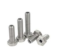 Vis creuse en acier inoxydable 304, boulon hexagonal extérieur spécial M4M5M6M8M10M12M14M16M20, filetage traversant(1Pcs M16x25x8.2)