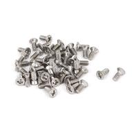 Vis cruciforme SOURCING MAP 50Pcs M2 x 5mm Vis Tête Fraisée Cruciforme Tête Plate Boulon en Acier Inoxydable