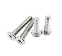 Vis cruciforme ultra-mince à tête plate basse en acier inoxydable A2-70 304 M1.4 M1.6 M2 M2.5 M3 M4 M5 M6(35mm,M5 10pcs)