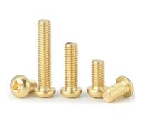 Vis cruciformes en laiton M2, M3, M4, M5, M6, M8 - Boulons filetés à tête ronde for appareils électroniques et meubles(14mm,M5 (10pcs))
