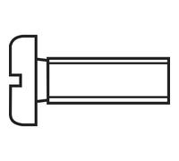 Vis cylindrique TOOLCRAFT 815748 100 pc(s) M3 25 mm tête cylindrique plat acier N/A