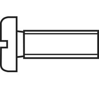 Vis cylindrique TOOLCRAFT 828782 20 pc(s) M1.2 10 mm tête cylindrique plat acier N/A