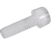 Vis cylindrique TOOLCRAFT 830307 10 pc(s) M4 30 mm tête cylindrique 6 pans intérieurs plastique, Polyamide N/A