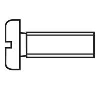 Vis cylindrique TOOLCRAFT 830414 10 pc(s) M2.5 20 mm tête cylindrique plat plastique, Polyamide N/A