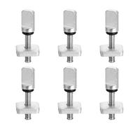 Vis d'aileron de planche à pagaie - Adaptateur en acier inoxydable, remplacement de matériel de surf, kit de réparation de planche à pagaie, vis moletée durable, fixation de longboards | Parfait pour