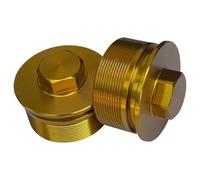 Vis d'amortissement de boulon de capuchon de fourche avant, Compatible avec VF750C 93-03 VF750C2 97-00 VF750CD 95-96 NC700X 12-17 CTX700D 14-18(yellow)