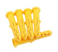 Vis d'ancrage à expansion Tube d'expansion pour tu Chevilles et ancrages muraux M6, M8, M10, tube d'expansion en plastique jaune, paquet de 100/200 pièces(M6X30mm 200PCS)