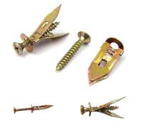 Vis d'ancrage autoperceuses 100 pièces chevilles for cloisons sèches avec vis autotaraudeuses cheville Application facile for plaques de plâtre