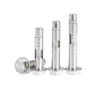 Vis d'ancrage for béton à douille hexagonale externe en acier inoxydable 304 M6 M8 M10 M12(M8x100(2Pcs))