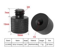 Vis d'appareil photo en alliage d'aluminium,vis de conversion à tête sphérique pour trépied,accessoires de photographie,écrou de conversion 3/8,1/4,1/4 pouces - Type Z57 1PC