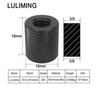 Vis d'appareil photo en alliage d'aluminium,vis de conversion à tête sphérique pour trépied,accessoires de photographie,écrou de conversion 3/8,1/4,1/4 pouces - Type Z46 1PC