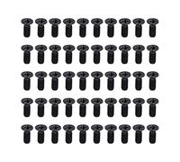 Vis d'assemblage à tête fraisée, 50 pièces Kit d'écrous de boulons à entraînement hexagonal métrique entièrement fileté, vis à tête plate à tête plate, kit de boulons pour la (Mch*10)