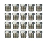 Vis de bouchon de vidange en fer 1/8, résistance à la Corrosion hexagonale, boulons de carter d' extérieur pratiques, 20 pièces