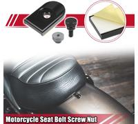 Vis De Boulon De Siège De Moto Avec Écrou De Couverture Pour Harley / 1 Ensemble Noir