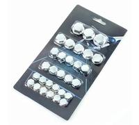 Vis De Boulons De Moto pour H&Onda pour CBR900RR NC700 S X VTX1300 pour CB919 pour CBR 600 F2 F3 F4 F4i 30 Pièces Couvercle De Vis À Tête Kits De Boulons De CaréNage(Argent)