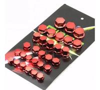 Vis De Boulons De Moto pour H&Onda pour CBR900RR NC700 S X VTX1300 pour CB919 pour CBR 600 F2 F3 F4 F4i 30 Pièces Couvercle De Vis À Tête Kits De Boulons De CaréNage(Rouge)