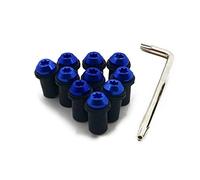 Vis de boulons de Pare-Brise de Moto M5 Fastener écrous boulons de Montage des vitres Pare-Brise à vis for Suzuki GSXR GSXR 600 750 1000 K1 K2 K3 K4 K5 K6 K7 K8 K11 K9 pour Les Motos (Color : Blue)