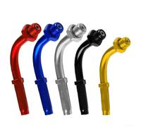 Vis de câble d'accélérateur réglable en aluminium CNC à 90 degrés pour motos, motos tout-terrain, VTT, utilisation de remplacement (argent)