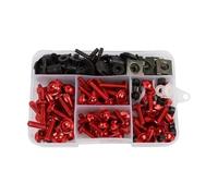 Vis de carénage Boulons De Carénage De Moto pour Suzuki Bandit 1200 GSF 1200 1200S 1200Z Limited Bandit 1250S GSF 1250S 1250SA Bandit 600 GSF600S Vis de Boulon de Moto(Rouge)