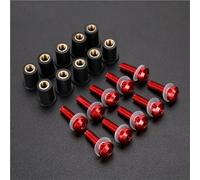 Vis De Carénage Kit Boulons Pare-Brise Moto pour Bajaj pour Pulsar NS160 NS200 RS200 CT100 150 NS, Écrous Fixation Carénage Et Fixation Pare-Brise Moto(Rouge)