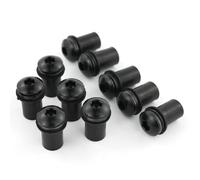 Vis De Carénage Kit Boulons Pare-Brise Moto pour Kawasaki pour Vulcan 1700 pour Versys 650 1000 Ensemble Boulons Carénage Vis Et Écrous Fixations Fixation Pare-Brise Moto(Noir)