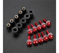Vis De Carénage Kit Boulons Pare-Brise Moto pour Suzuki GSXR 600 750 1000 GSXR-750 GSXR1000, Carénage, Pare-Brise, Écrous, Vis Et Fixations Fixation Pare-Brise Moto(Rouge)