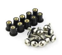Vis De Carénage Kit Boulons Pare-Brise Moto pour Suzuki pour Hayabusa GSX1300R GSX-R600 GSXR750, Carénage, Écrous, Vis Et Fixations Fixation Pare-Brise Moto(Argent)