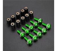 Vis De Carénage Kit Boulons Pare-Brise Moto pour Yamaha pour Fazer FZ6R FZ6 FZ8-N S pour Fazer 8 FZ16, Vis Montage, Écrous, Fixation Carénage Fixation Pare-Brise Moto(Vert)