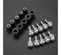 Vis De Carénage Kit De Boulons Pare-Brise pour Moto pour Kawasaki pour Z125, pour Z250, pour Z250SL, pour Z300, Vis Et Écrous Fixation Fixation Pare-Brise Moto(Argent)