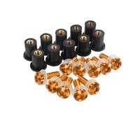 Vis De Carénage Kit De Vis De Pare-Brise Moto pour Ho&NDA pour TRANSALP 600 VT/VV/VW/VX 1996-1999. Écrous, Boulons Et Fixations pour Pare-Brise Fixation Pare-Brise Moto(Orange)