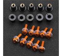 Vis De Carénage Kit De Vis De Pare-Brise pour Moto pour Yamaha XT600 XT660Z XT-600 XT-660Z, Écrous Et Boulons De Fixation Fixation Pare-Brise Moto(Orange)
