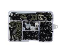 Vis De Carénage Pare-Brise Kit De 155 Vis Carénage pour Pare-Brise Moto pour Suzuki RM65, RM80, RM85, RM100, RM125 Et RM250 Fixation pour Carrosserie(Noir)