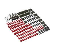 Vis De Carénage pour Motos pour, pour CB400SF, pour CB 1300, 600, 900, pour Hornet pour CBR1100XX Kit De 155 Vis De Carénage Boulons et Vis(Rouge)